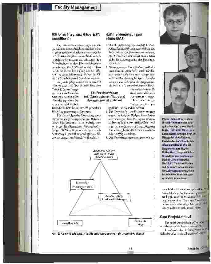 Vorschauseite 3: Der lange Weg vom Reden zum Tun Entwicklung und Implementation von Umweltmanagementsystemen (UMS) in Altenpflegeeinrichtungen