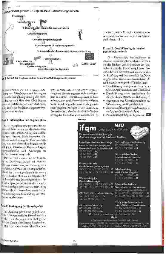 Vorschauseite 4: Der lange Weg vom Reden zum Tun Entwicklung und Implementation von Umweltmanagementsystemen (UMS) in Altenpflegeeinrichtungen