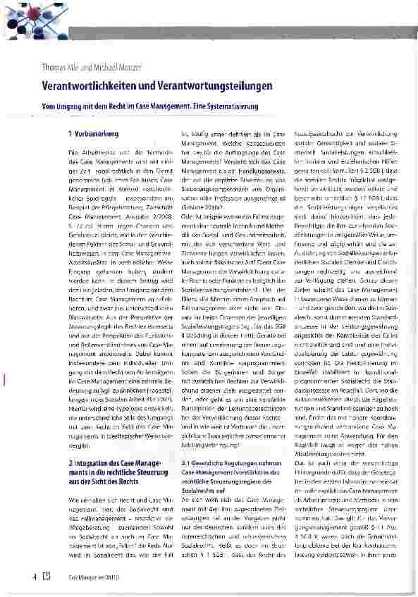 Vorschauseite 1: Verantwortlichkeiten und Verantwortungsteilungen