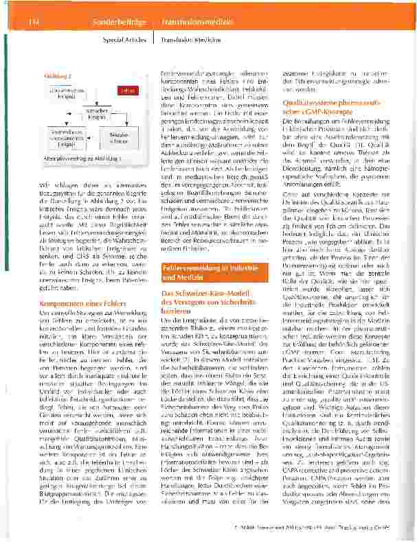 Vorschauseite 3: Maßnahmen zur Fehlervermeidung in der klinischen Hämotherapie