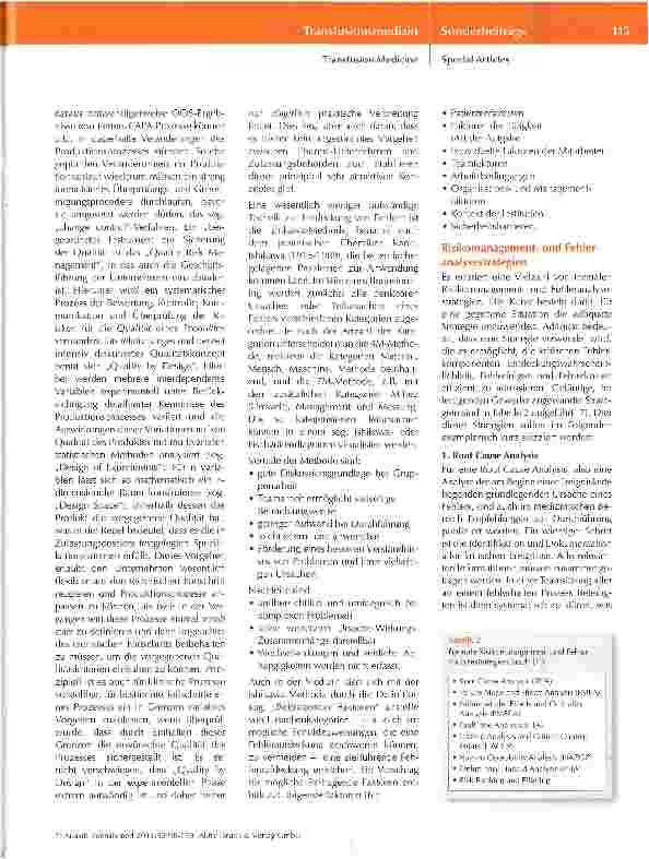 Vorschauseite 4: Maßnahmen zur Fehlervermeidung in der klinischen Hämotherapie