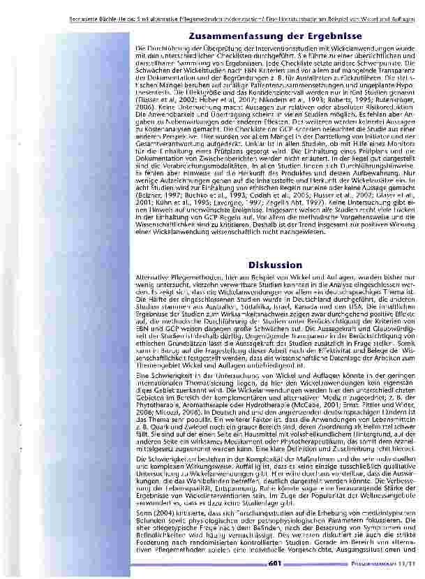 Vorschauseite 5: Sind alternative Pflegemethoden evidenzbasiert?