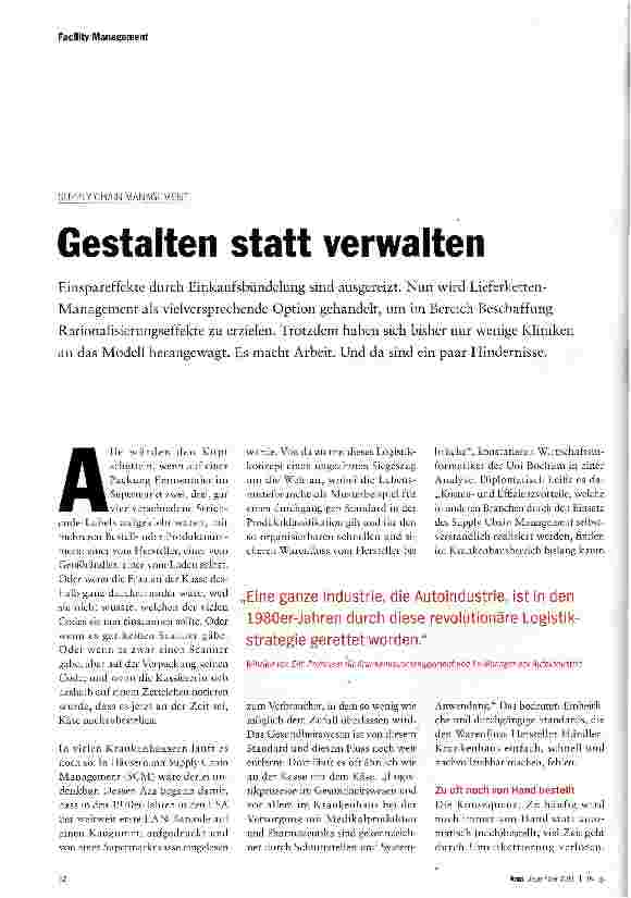 Vorschauseite 1: Gestalten statt verwalten