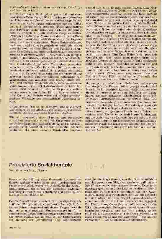 Vorschauseite 1: Praktizierte Sozialtherapie