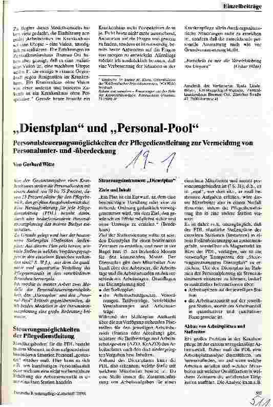 Vorschauseite 6: Total normal - Ein Erfahrungsbericht aus dem Zentralkrankenhaus Bremen-Ost mit dem Bremer Modell zur Arbeitszeit-Normalisierung