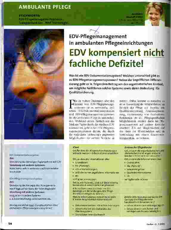 Vorschauseite 1: EDV kompensiert nicht fachliche Defizite!