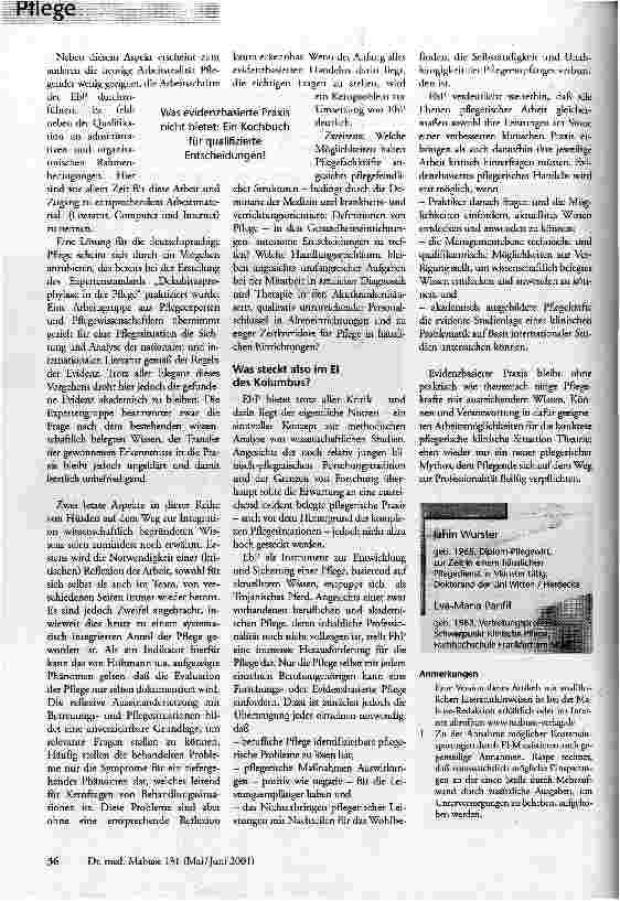 Vorschauseite 4: Evidenzbasierte Pflege Professioneller Pflegen geht nicht?