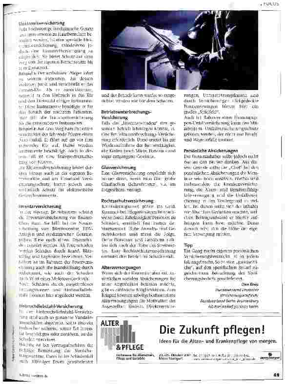 Vorschauseite 2: Versicherungen - nützlich oder neppig?