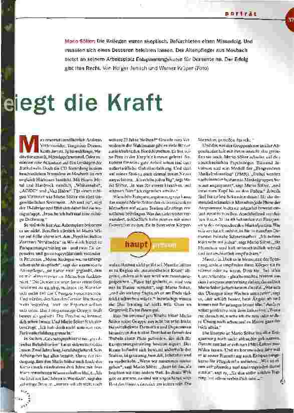 Vorschauseite 2: In der Ruhe liegt die Kraft