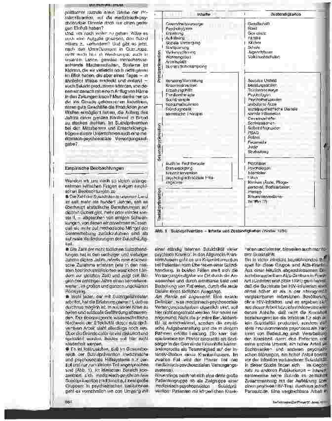Vorschauseite 2: Suizidverhütung als medizinisch-psychosoziale Versorgungsaufgabe