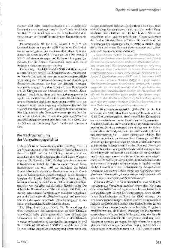 Vorschauseite 2: Das Krankenhaus und seine Betriebsstätten
