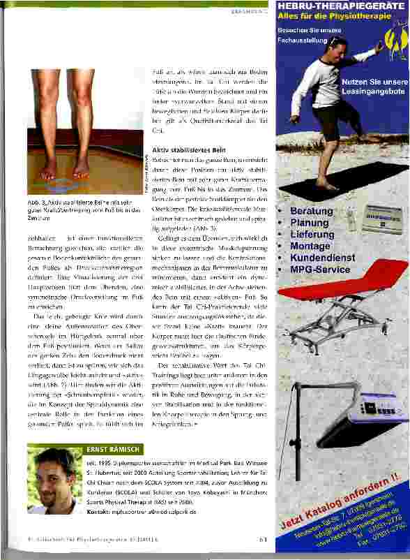 Vorschauseite 4: Inneres Tai Chi Chuan in der orthopädischen Rehabilitation