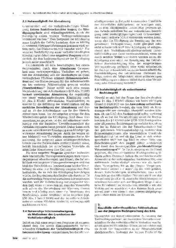 Vorschauseite 3: Außerdienstliches Fehlverhalten als Kündigungsgrund im öffentlichen Dienst