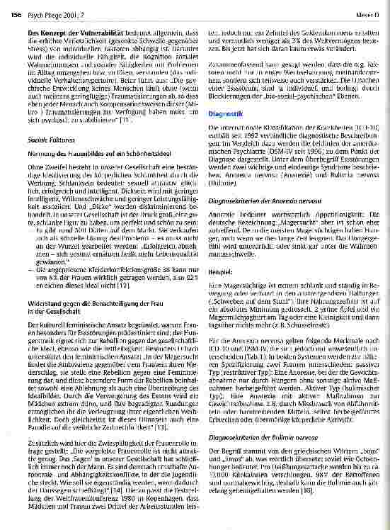 Vorschauseite 3: Der in die Irre führende Kampf ums Gewicht Essstörungen: Anorexie und Bulimie - soziotherapeutische Aufgaben der Pflege