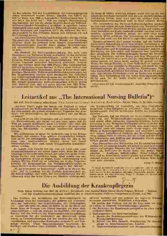 Vorschauseite 1: Die Ausbildung der Krankenpflegerin