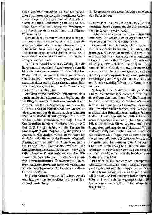 Vorschauseite 2: Pflegerisches Fachwissen nach dem Modell der Selbstpflege von Dorothea Orem - 1. Teil: Die Schlüsselkonzepte