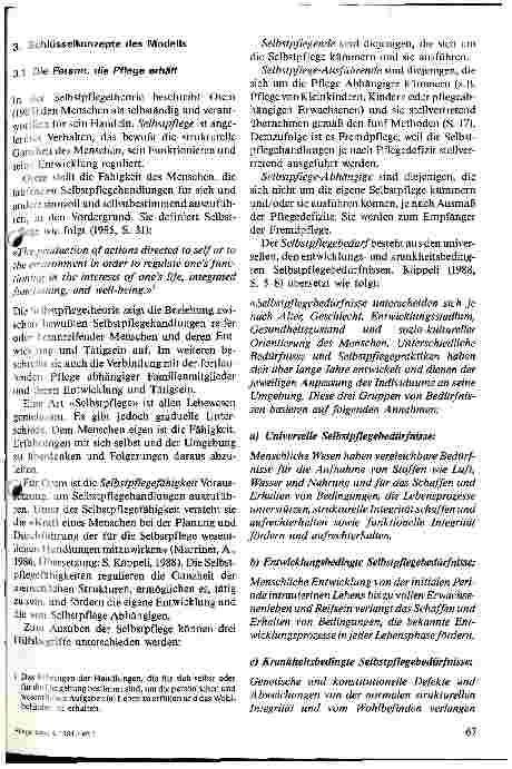 Vorschauseite 3: Pflegerisches Fachwissen nach dem Modell der Selbstpflege von Dorothea Orem - 1. Teil: Die Schlüsselkonzepte