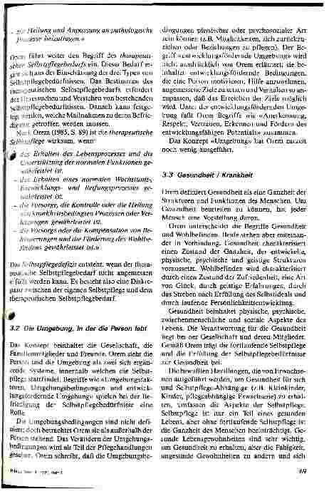 Vorschauseite 5: Pflegerisches Fachwissen nach dem Modell der Selbstpflege von Dorothea Orem - 1. Teil: Die Schlüsselkonzepte