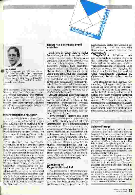 Vorschauseite 4: Image pflegen - nicht killen! Einige selbstkritische Gedanken aus dem Pflegedienst
