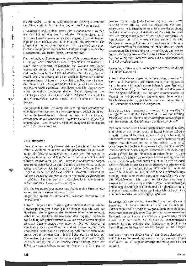 Vorschauseite 3: Heimvertrag, Hiemarbeit und andere Probleme