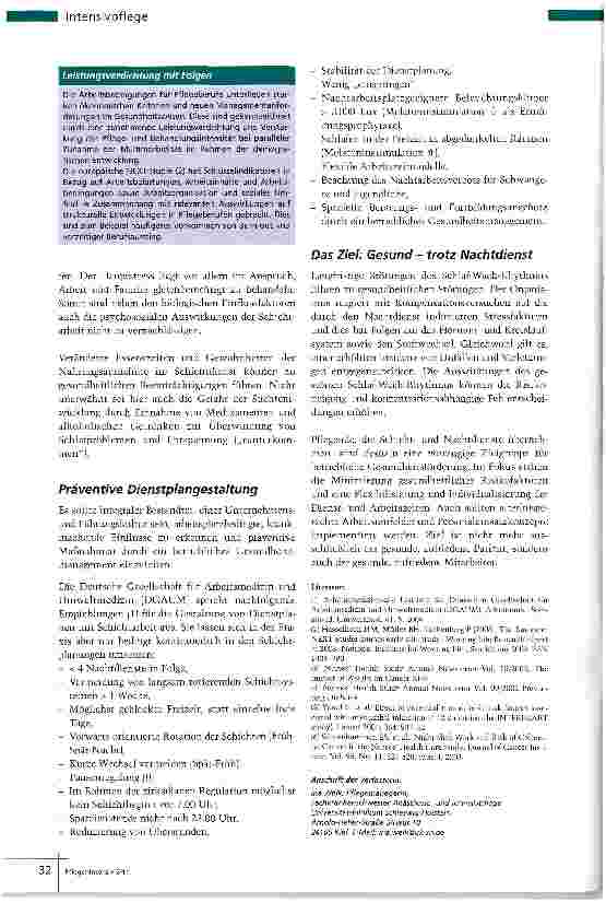 Vorschauseite 3: Wenn der Dienstplan auf die Hüften schlägt