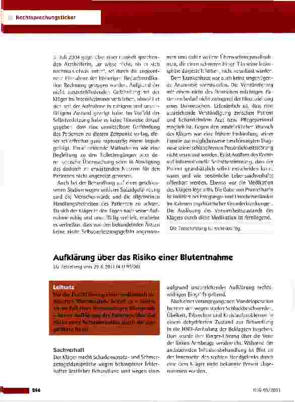 Vorschauseite 2: Begleitung und Überwachung eines Patienten nach Selbstverletzung