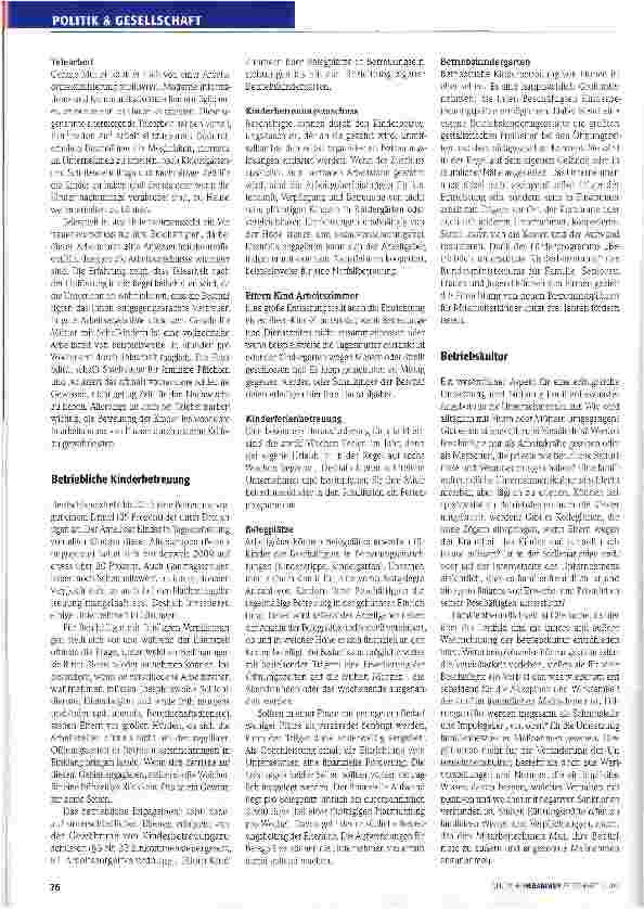 Vorschauseite 3: Familienfreundlichkeit in Betrieben fördern