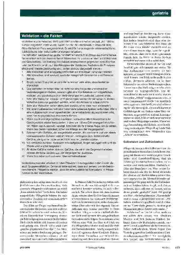 Vorschauseite 2: Validation fördert die Weisheit des Alters