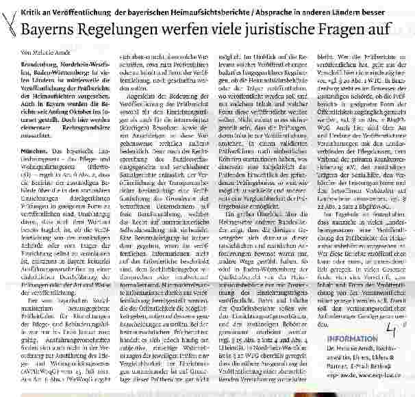 Vorschauseite 1: Bayerns Regelungen werfen viele juristische Fragen auf