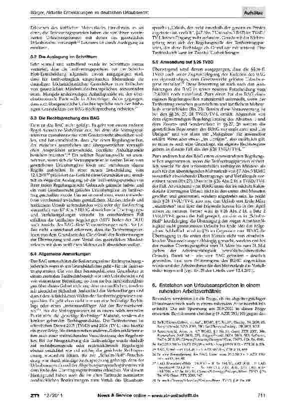 Vorschauseite 5: Aktuelle Entwicklungen im deutschen Urlaubsrecht