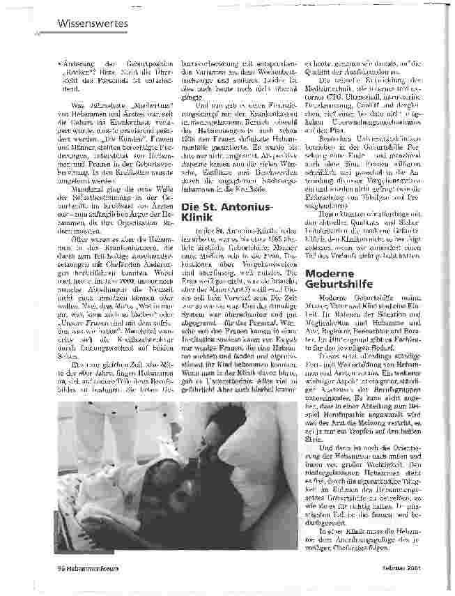 Vorschauseite 2: MODERNE GEBURTSHILFEAUS DER SICHT DER HEBAMME
