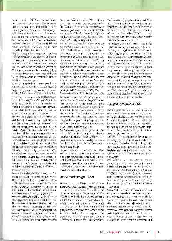 Vorschauseite 2: Der Klang in der Stimmarbeit