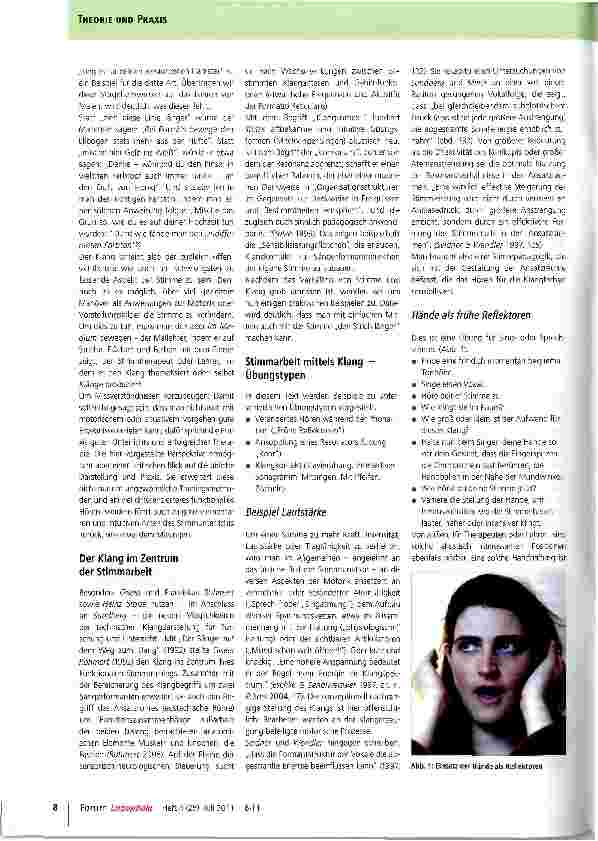 Vorschauseite 3: Der Klang in der Stimmarbeit