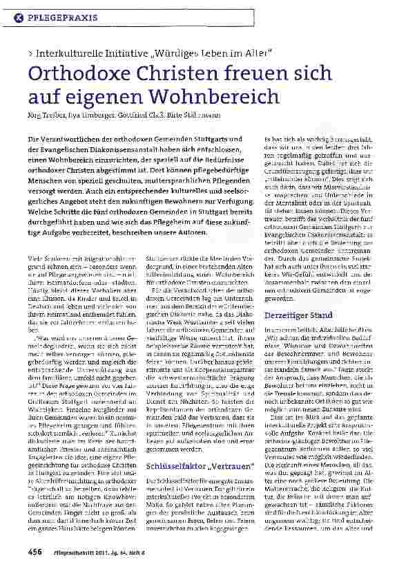 Vorschauseite 1: Orthodoxe Christen freuen sich auf eigenen Wohnbereich