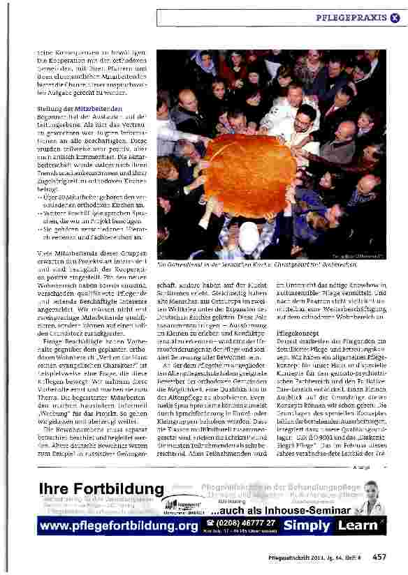 Vorschauseite 2: Orthodoxe Christen freuen sich auf eigenen Wohnbereich