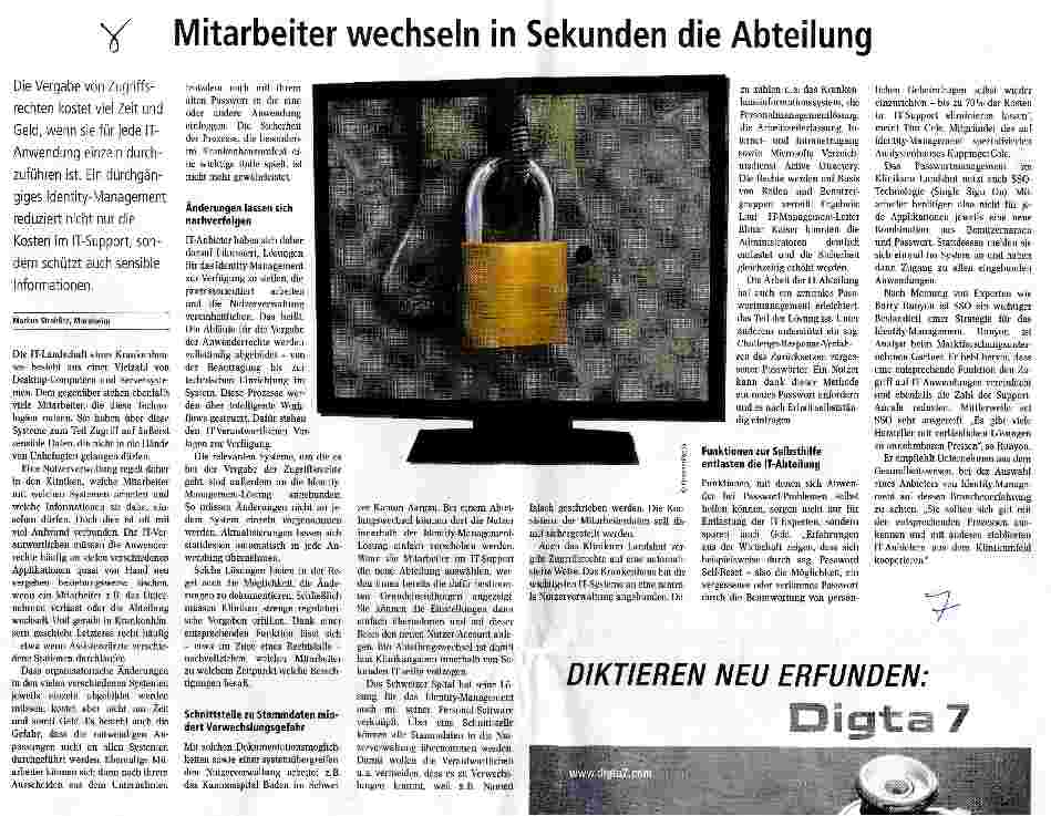 Vorschauseite 1: Mitarbeiter wechseln in Sekunden die Abteilung