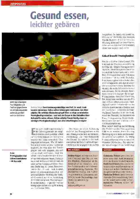 Vorschauseite 1: Gesund essen, leichter gebären