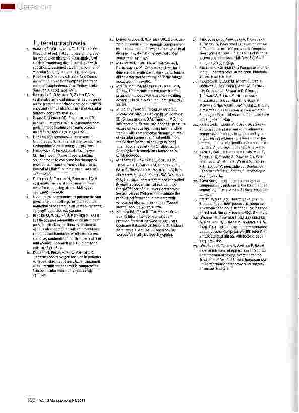 Vorschauseite 4: Aktuelle Studienlage/Evidenz der Kompressionstherapie des Ulcus cruris venosum