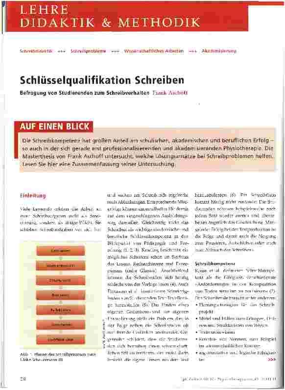 Vorschauseite 1: Schlüsselqualifikation Schreiben