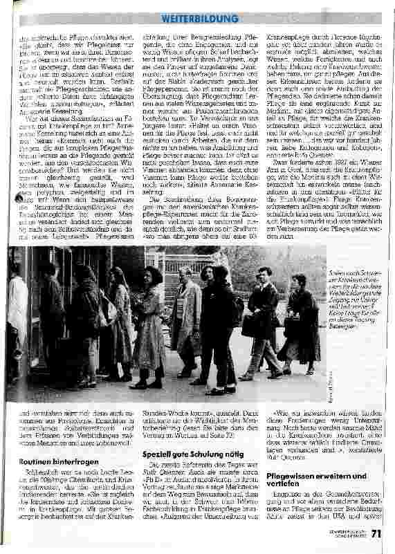 Vorschauseite 2: Universitätsstudium für Pflegende