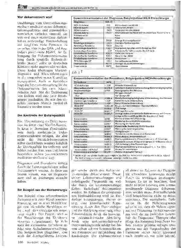 Vorschauseite 4: Im DRG-System schreibt der Arzt mit der Kodierung die RechnungDie Krankenhäuser haben kaum noch Zeit, ihre Dokumentation zu optimieren