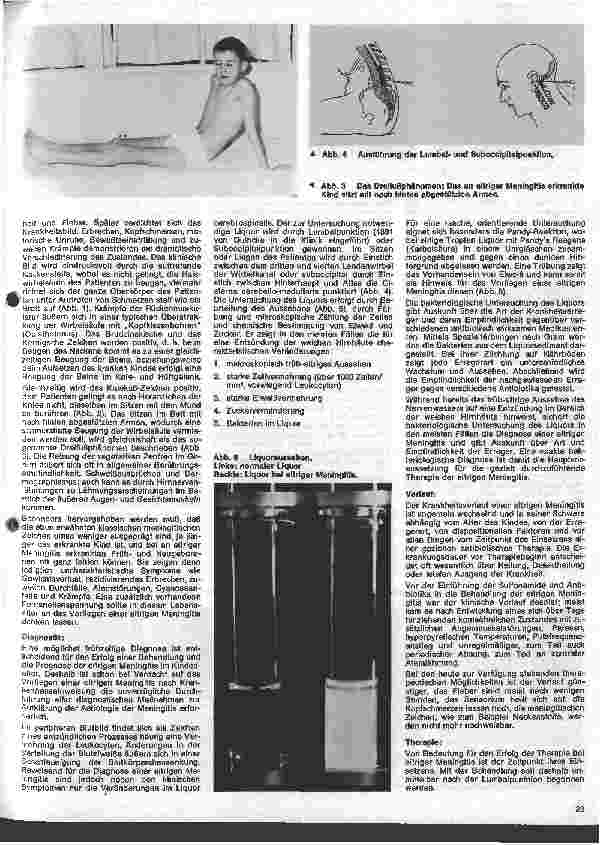 Vorschauseite 2: Kinderheilkunde 22. Folge: Die eitrige Meningitis