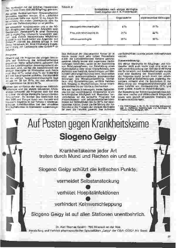 Vorschauseite 6: Kinderheilkunde 22. Folge: Die eitrige Meningitis