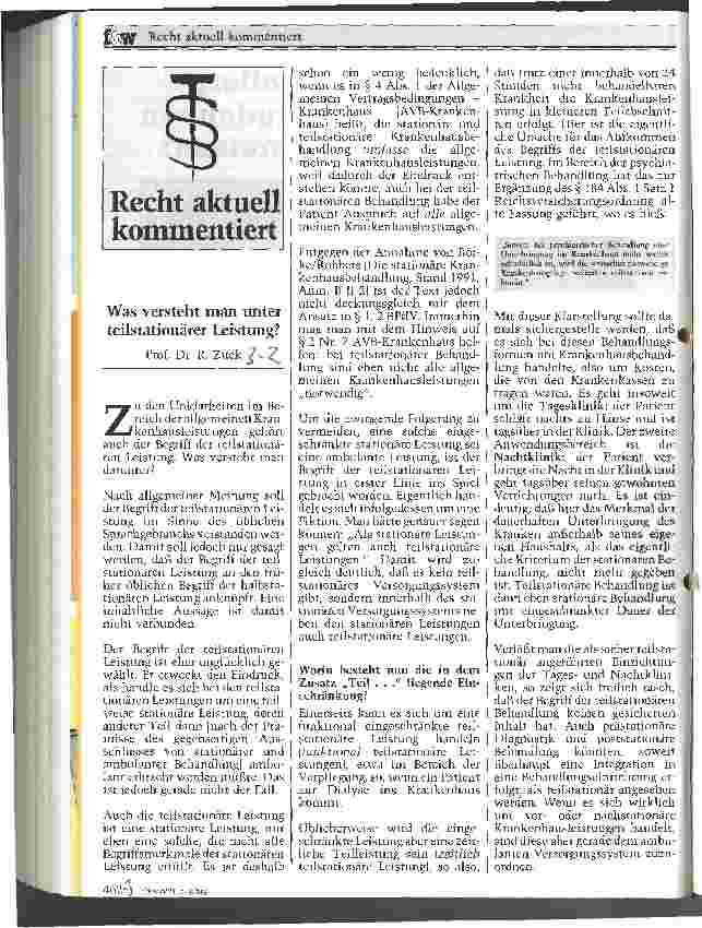 Vorschauseite 1: Was versteht man unter teilstationärer Leistung?
