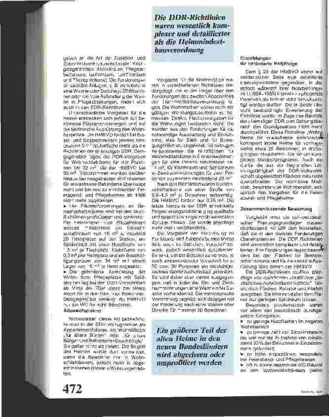 Vorschauseite 2: Die deutsche Heimmindestbauverordnung