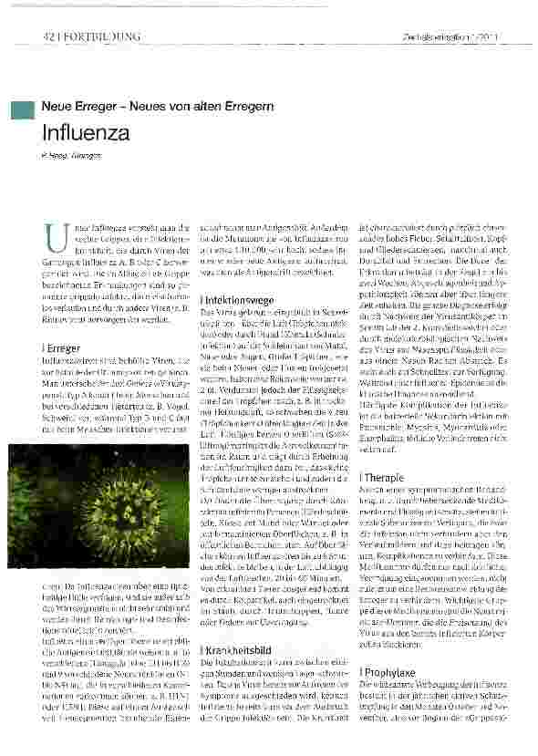 Vorschauseite 1: Influenza