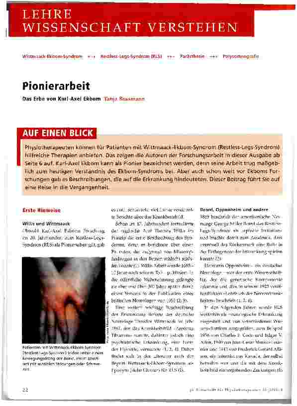Vorschauseite 1: Pionierarbeit