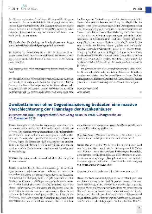 Vorschauseite 4: Bilanz und Ausblick: Interview mit DKC-Präsident Dr. Rudolf Kösters