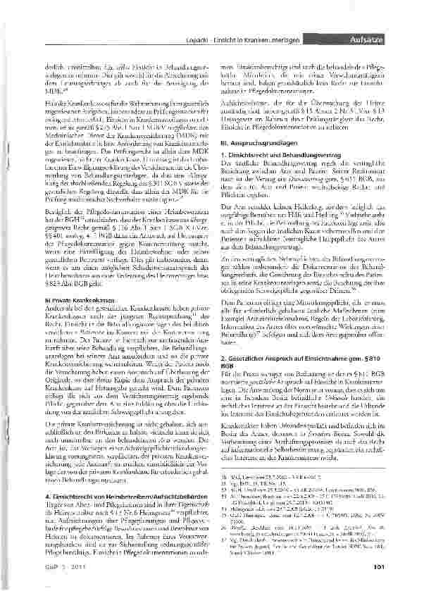 Vorschauseite 4: Das Selbstbestimmungsrecht im Kontext mit ärztlicher Dokumentationspflicht und Einsicht in Krankenunterlagen