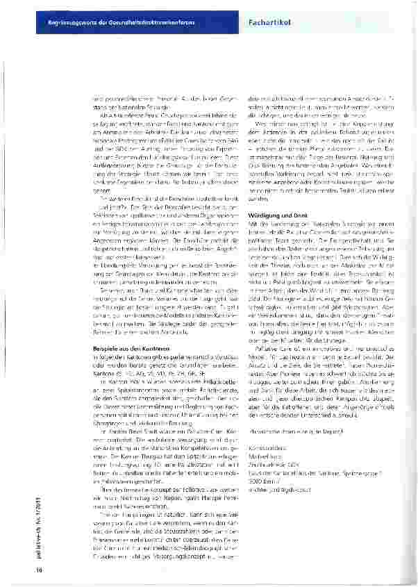 Vorschauseite 2: Begrüssungsworte der Gesundheitsdirektorenkonferenz